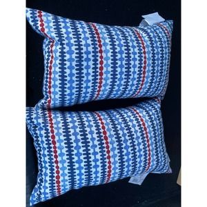 2 PACK - STUDIO CHIC - Patriotic Stripes Pillows - NEW